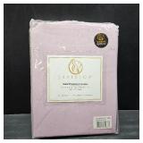 Superior Blackout Solid Light Filtering Rod pocket Curtain Panel Set, 36'X 72', Mauve chalk