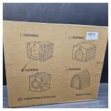 Apasiri Cat Houses for Indoor Cats: Felt Cat House Cave Cathouse, 15x14x15Inch Scratch-Resistant Warm Insulated Covered, Hideaway Tent for Anxiety Relief Gift, Grey