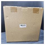 Square Cake Stand with Lid 11in Marble Cake Stand with Dome Stone Dessert Display Stand with Acrylic Cover for Cupcakes Cheese Chips & Dips Serving Platter with Cover for Kitchen/Party/Wedding