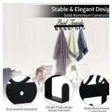 Pool Towel Rack, Wall Mount Pool Towel Holder Towel Hanger Towel Hooks with 8 Hooks for Hanging Heavy Duty, Pool Accessories Outdoor Indoor for Beach Bathroom Towels, Robe, Bag