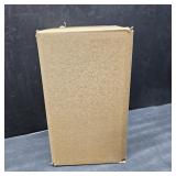 White Ceramic Vase for Flowers, White Ribbed Vase, Large Ceramic Vases, Modern Decorative Vases for Home Decor, Living Room, Office, Fireplace, Dining Table, 8 inches