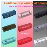 LTGEM Silicone Protective Case for JBL Flip 6 Portable Bluetooth Speaker with Extra Carabiner and Strap- Pink (Case Only)