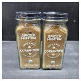 Lot of 2, The Spice Hunter Coriander, Ground, Organic, 1.4-Ounce Jar BB AUG 28