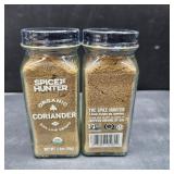 Lot of 2, The Spice Hunter Coriander, Ground, Organic, 1.4-Ounce Jar BB AUG 28