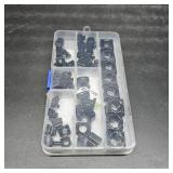 Tanstic 48Pcs Cage Nuts Snap-in Cage Nuts Rack Mount Cage Nuts Rack Mount Clip Nuts for Server Shelf Cabinets Rack Mount(M4 5 6 8 10 12)