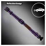 Pet & Posh Reflective Dog Collar - Premium Neoprene Padded Collar, Adjustable & Breathable Nylon for Safety and Style (Black, X-Large)