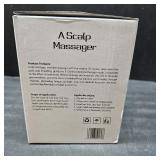 Manual Scalp Massager, 4 Interchangeable Massage Heads, Handheld Head Scratcher for Stress Relief and Hair Care, Blue