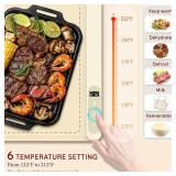 Food Warming Mat WochiTV Electric Warming Tray with 6 Level Temperature Control and 6 Hours Timer Extra Large Food Warmer Perfect for Parties Gatherings Buffet (Beige)