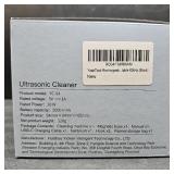 Rechargeable Ultrasonic UV Retainer Cleaner, 5000mAh Battery, Sonic Dental Cleaning Machine for All Dentures, Aligners, Braces, Retainer, Mouth Guards, Jewelry, Portable 42kHz (Black)