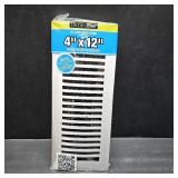 4 in. x 12 in. Aluminum Floor Register