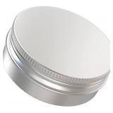 20 Pcs 2 Ounce Aluminum Tin Jar, 60 ML Refillable Tin Container, with Screw Lid, for Storing Spices, Candies, Candles, Silver