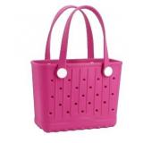 GBB Rubber Beach Tote Bag Small Beach bags Waterproof Outdoor Tote Bag, Portable Travel Handbag for Sports, Pool,Outdoor