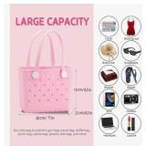 GBB Rubber Beach Tote Bag Small Beach bags Waterproof Outdoor Tote Bag, Portable Travel Handbag for Sports, Pool,Outdoor