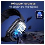 X-it for Apple Watch Series 7/8/9 45MM Screen Protector Automatic Align Tech Self-Healing,Flexible HD Transparent,Anti-Scratch,Bubble Free,Waterproof,Touch Sensitive Non-Glass 2 Packs