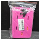 Silicone Phone Holder Compatible with All Bogg Bags, Sunflower Coconut Tree Phone Case Holder Charms Accessory, Phone Holder Attachment for Beach Tote Bags (Pink)