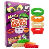 Halloween Gummy Candy Bands Trick or Treat Pass Out Treats, 18 Pack, Individually Wrapped, Assorted Flavors March 3, 2027