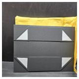 HUIHUANG Rose Gold Luxury Gift Boxes with Lids Bridesmaid Proposal Box Collapsible 11 x 7.8 x 3.5 In Magnetic Closure Collapsible Gift Boxes for Presents with Card,Ribbon,Shredded Paper Filler-1 Pack