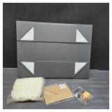 HUIHUANG Rose Gold Luxury Gift Boxes with Lids Bridesmaid Proposal Box Collapsible 11 x 7.8 x 3.5 In Magnetic Closure Collapsible Gift Boxes for Presents with Card,Ribbon,Shredded Paper Filler-1 Pack