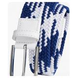 Elastic Golf Belts for Men Womens Causal Stretch Elastic Woven Belt 1.37' Wide
