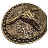 Xwest Longhorn Texas Cowboy Belt Buckle