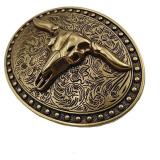 Xwest Longhorn Texas Cowboy Belt Buckle