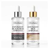 2-Pack plant-Based Exfoliating Ampoules, Deep Pore Cleansing Gentle Exfoliation Scrub For Face And Body Removes Dead Skin