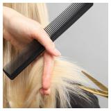 3 PCS Hairdressing Combs Set Heat-Resistant Hair Comb Set Rat Tail Comb Double Tooth Comb Fine Tooth Comb for Women and Man