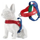 Soft Dog Harness Medium Sized Dog - No Pull Breathable Mesh Padded Vest - Reflective Escape Proof Quick Fit Lightweight Harness with Front Clip - Adjustable Vest Harness for Medium Size Dogs, Red, M