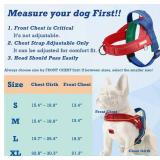 Soft Dog Harness Medium Sized Dog - No Pull Breathable Mesh Padded Vest - Reflective Escape Proof Quick Fit Lightweight Harness with Front Clip - Adjustable Vest Harness for Medium Size Dogs, Red, M