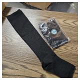 Lot of 2, Pressure Hose Varicose Vein Socks Leg Compression Sleeve Thigh High Stockings Thigh Compression Sleeve