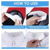 20PCS Sweat Pads Self-Adhesive Disposable Sweat Pads Stains Protector Bands Invisible Collar Neck Liner Pad Feel Fresh & Dry All Day Men Women(11.42   2.68 Inches, White)