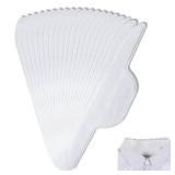 20PCS Sweat Pads Self-Adhesive Disposable Sweat Pads Stains Protector Bands Invisible Collar Neck Liner Pad Feel Fresh & Dry All Day Men Women(11.42   2.68 Inches, White)
