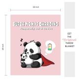 weigelia Mom is Charging Blanket - Pink Soft Fleece Throw Blanket Gift for Mom, Cozy Throw for Women, Couch Blanket for Christmas, Birthday, Mother s Day, 50'x60'