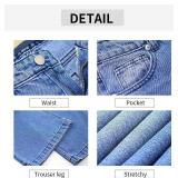 Womens Wide Leg Jeans High Waisted Straight Leg Baggy Trendy Denim Pants with Pocket. Medium