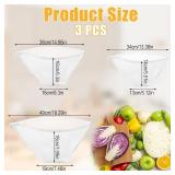 3PCS Nylon Nut Milk Bag, Fine Mesh Food Filter