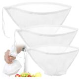 3PCS Nylon Nut Milk Bag, Fine Mesh Food Filter