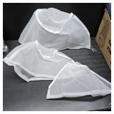 3PCS Nylon Nut Milk Bag, Fine Mesh Food Filter