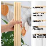 4PCS 3/4 x 12 Inches Birch Dowel Rods   4 Pack Natural Birch Wood Sticks Smooth Wooden Dowels for Crafts DIY Sticks for Crafting Projects D cor and Unfinished Wood Crafts