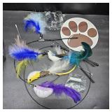 Interactive Cat Feather Wand Toy Set   Bird & Feather Teaser