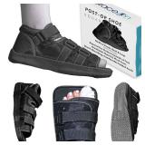 Brace On Post Op Shoe - Adjustable Orthopedic Walking Shoes for Women & Men, Walking Shoe for Post-Surgery Recovery, Broken Foot & Toe, Stress Fracture, Medical Boot for Injury (Women, Medium, Shoe Si