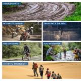 Waterproof Shoe Covers for Men Women,Rain Shoe Covers with Reflector, Rain Gear Reusable & Foldable Rain Boot Shoe Covers with Zipper, Non-Slip & Breathability (Large Women/Large Men)