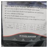 Waterproof Shoe Covers for Men Women,Rain Shoe Covers with Reflector, Rain Gear Reusable & Foldable Rain Boot Shoe Covers with Zipper, Non-Slip & Breathability (Large Women/Large Men)