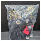 FOCO womens NFL Pittsburgh Steelers Team Logo Ladies Sequin Fashion Slippers XL
