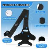 PetVest Dog Knee Brace   Adjustable Strap Hind Leg Support for ACL/CCL & Cruciate Ligament Recovery, Post-Surgery & Arthritis Pain Relief, Joint Stability - Medium Dogs