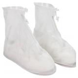 Mutter Adult Waterproof Rain Boot Shoe Covers Non-Slip Shoe Covers Outdoor and Indoor Reusable Foldable Rain Boot Overshoes with Zipper XXL