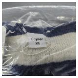 Coynor Striped Sweater Beige Blue XXL