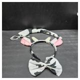 Kirei Sui Kids Dairy Cattle Milk Cow Headband Bowtie Tail Costume