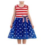 Girls Sleeveless Dress Toddler Bunny Tutu Sundress Casual Party Dresses Size 7/8