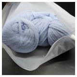 Soft Chunky Yarn for Crocheting   6 Pack of 3.5oz/100g   Chunky #5 Weight - Pure Nylon with Velvety Soft Feel   Thick & Quick Super Bulky Yarn for Bags, Blanket, Scarves & Hats(Sky Blue)