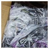 Halloween Wreath for Front Door, 18In Black Mesh Wreath with Glittery Silver Spiders & Purple Bats, Orange Green Purple Accents, Creepy Spider Decor for Indoor Outdoor Halloween Party Fireplace Decor